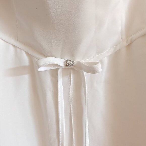 Galina David's Bridal Ivory Sleeveless Wedding Dress Gown 12 - Picture 6 of 16